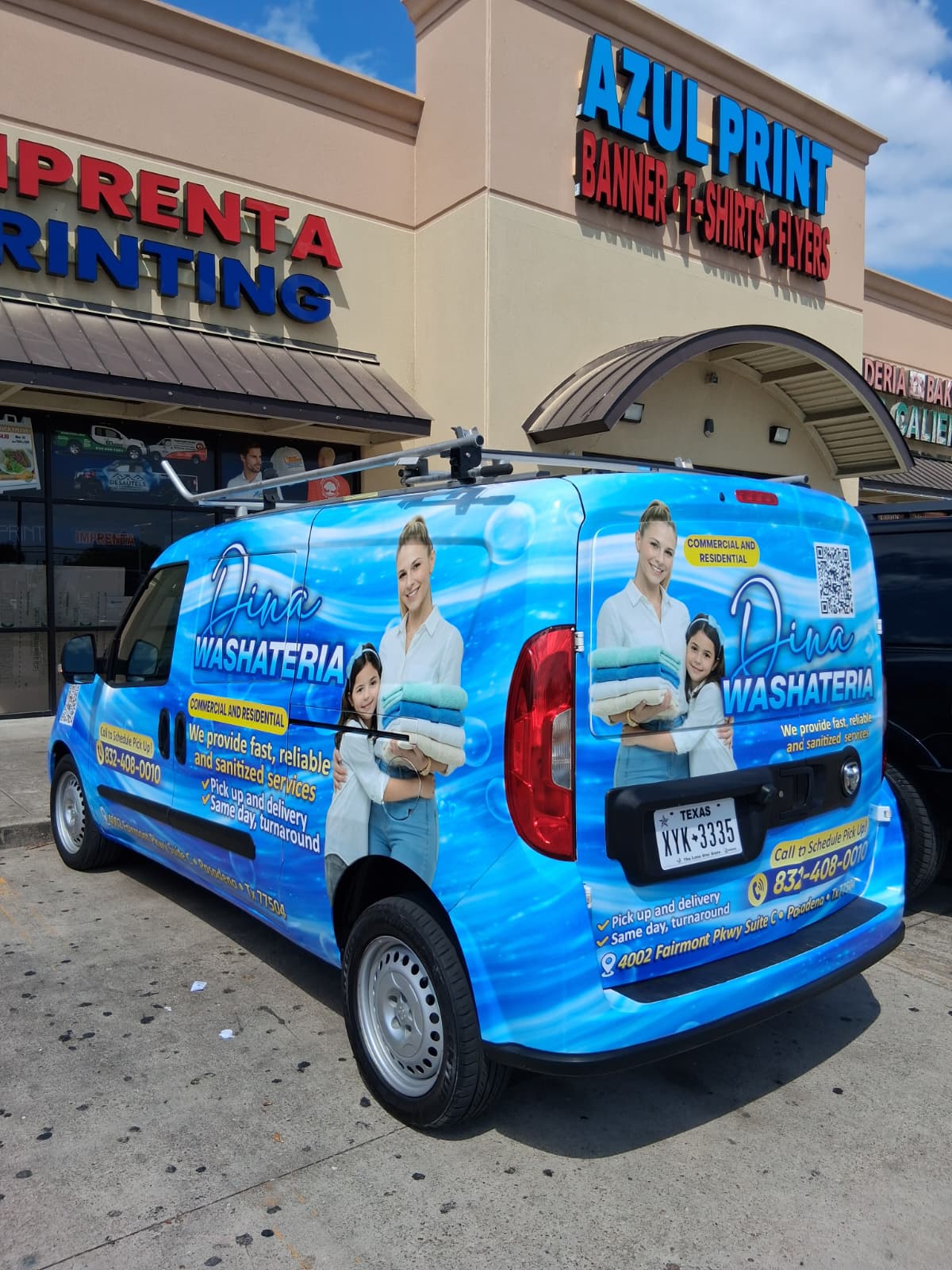 Azul Print Van